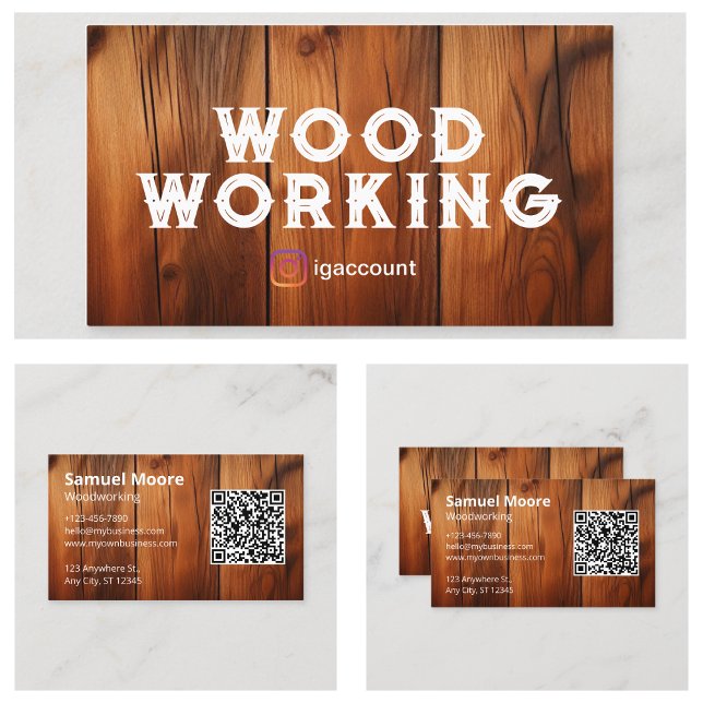 Carte De Visite Gabarits professionnels de menuiserie (Professional Woodworking Templates Business Card
)