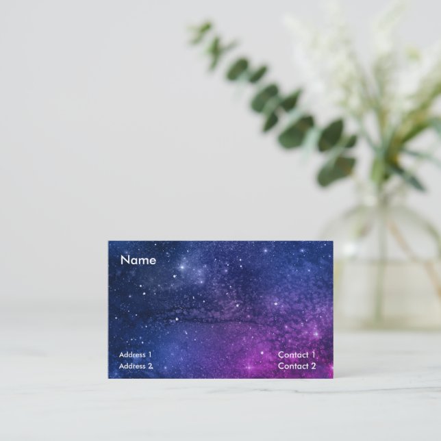 carte de visite galaxie artistique (Debout devant)