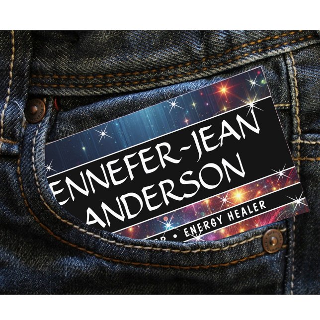 Carte De Visite Galaxy Nebula Parties scintillant Pluie Étoiles ét (Créateur téléchargé)