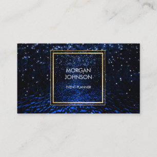 Carte De Visite Galaxy Space Noir Confetti Vip