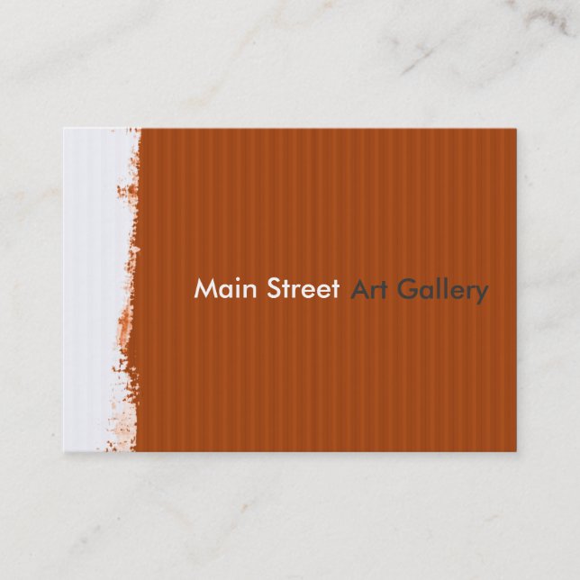 Carte De Visite Galerie Main Street Painterly Motif Abstrait (Devant)