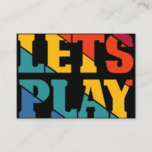 Carte De Visite Gamer Gift   Jouons à Funny Gamer