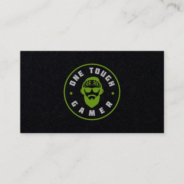 Carte De Visite Gamer Un Tâche (Devant)