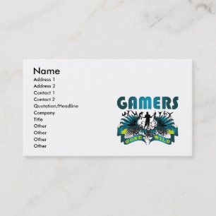 Carte De Visite Gamers fous