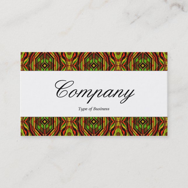 Carte De Visite Gamme centrale - Script - Motif (Devant)