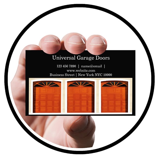 Carte De Visite Garage Porte Services Nouveau design (Créateur téléchargé)