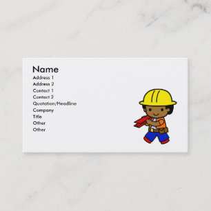 Carte De Visite Garçon de construction