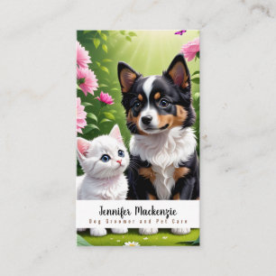 Carte De Visite Garde d'animaux de compagnie Toiletteur pour chien