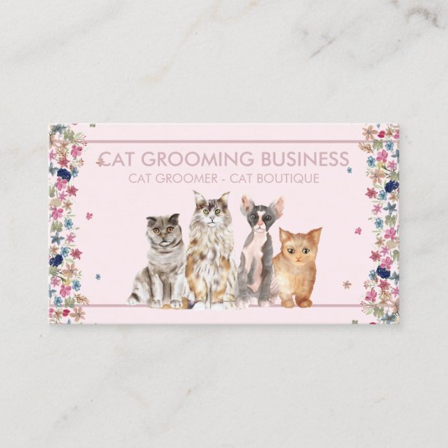 Carte De Visite Garde de chat Maison Cozy Stay (Devant)