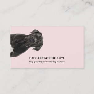 Carte De Visite Garde de chiens Cane Corso promenade garde d'anima