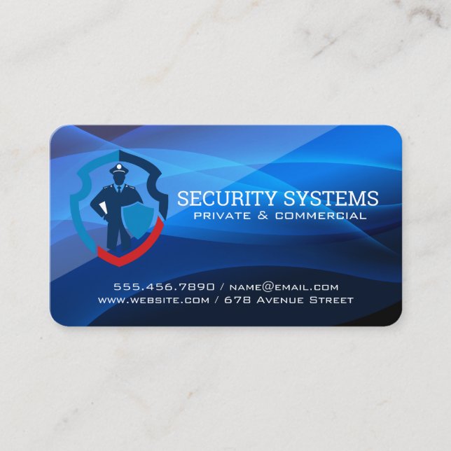 Carte De Visite Garde de sécurité | Systèmes techniques (Devant)