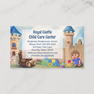 Carte De Visite Garde d'enfants de la Garderie du Château Royal