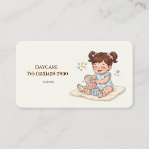 Carte De Visite Garde d'enfants ou baby-sitter