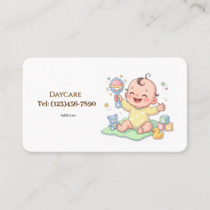 Carte De Visite Garde d'enfants ou baby-sitter