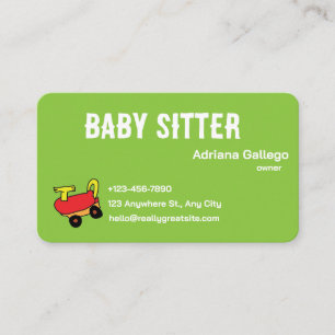 Carte De Visite Garde d'enfants ou Baby-sitter