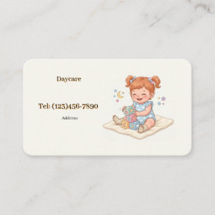 Carte De Visite Garde d'enfants ou baby-sitter