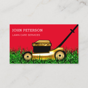 Carte De Visite Garde-pelouse Jardinage Service de coupe de l'herb