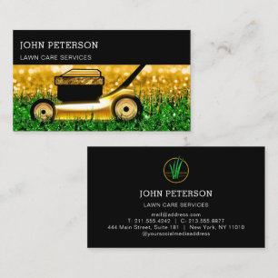 Carte De Visite Garde-pelouse Jardinage Services de coupe d'herbe 