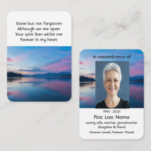 Carte De Visite Garde-poches commémoratives Sunrise Dawn