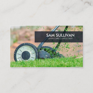 Carte De Visite Gardener à scier à gazon