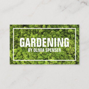 Carte De Visite Gardener À Service Complet Pour Les Terres De Prop