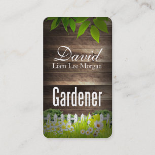 Carte De Visite Gardener / Paysage / Services de pelouse