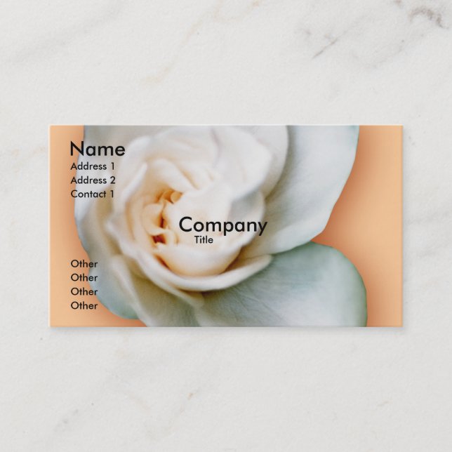 Carte De Visite Gardénia (Devant)