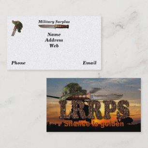 Carte De Visite Gardes forestières de marines de l'Armée de l'Ai