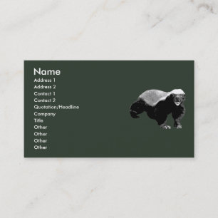 Carte De Visite Gardez le calme et ne vous inquiétez pas