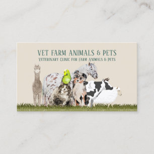 Carte De Visite Gardien de ferme d'alpacas