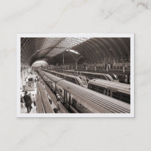 Carte De Visite Gare de Paddington, Londres. Mini Photo (encadrée)