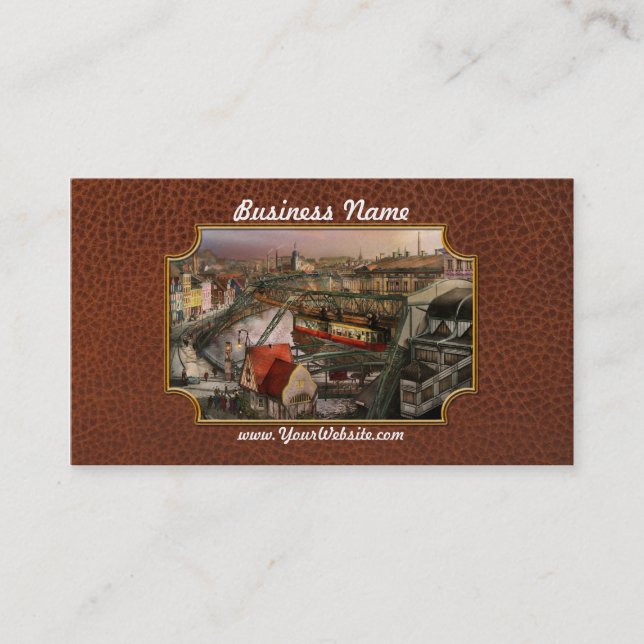 Carte De Visite Gare - Wuppertal Suspension Railway 1913 (Devant)