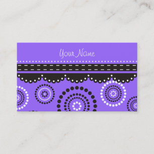 Carte De Visite Garland ARTdeco noir blanc + votre couleur de dos