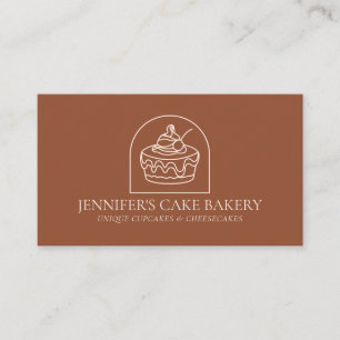 Carte De Visite Gâteau au fromage de boulangerie Chef Pâtisserie R