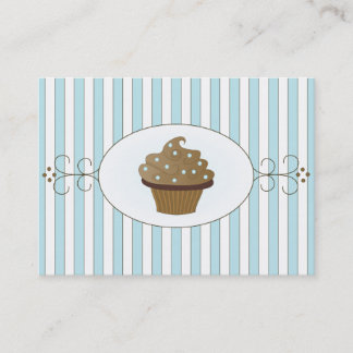 Carte De Visite Gâteau bleu deux