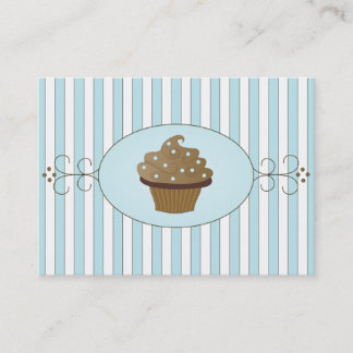 Carte De Visite Gâteau Bleu Fancy