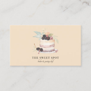 Carte De Visite Gâteau boulangerie pâtisserie Chef cuisinier