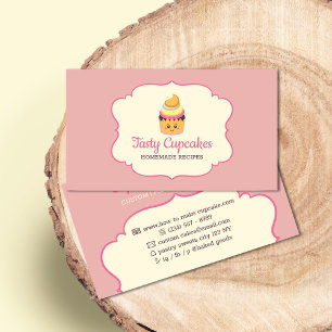 Carte De Visite Gâteau Cupcake Pâtissier mignon dessert délicieux