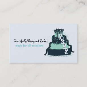 Carte De Visite Gâteau de designer élégant