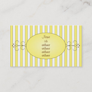 Carte De Visite Gâteau de fantaisie jaune