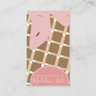 Carte De Visite Gâteau de glaçage amusant qui coule Boulangerie Ga