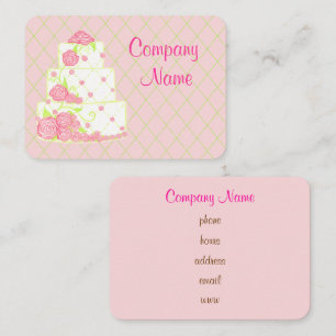 Carte de visite gâteau de mariage