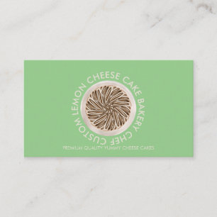 Carte De Visite Gâteau de pâtisserie au chocolat de la boulangerie