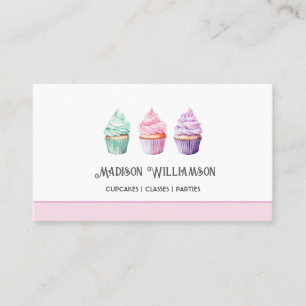 Carte De Visite Gâteau en Cup Bakery   Cuisinier Boulanger Traiteu