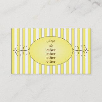 Carte De Visite Gâteau jaune