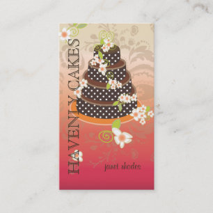 Carte De Visite Gâteau Mariage au chocolat/boulangerie/pâtisserie