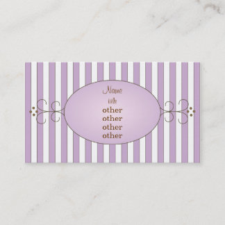 Carte De Visite Gâteau mauve
