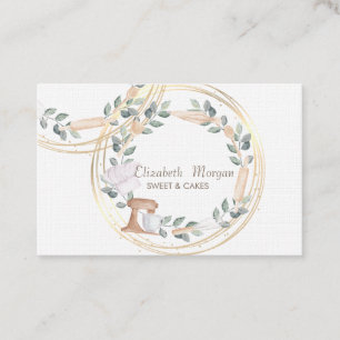 Carte De Visite Gâteau mélangeur de cercles professionnels élégant