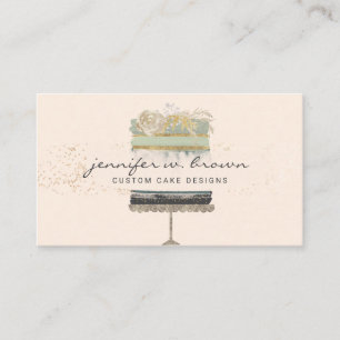 Carte De Visite Gâteau Pailleté