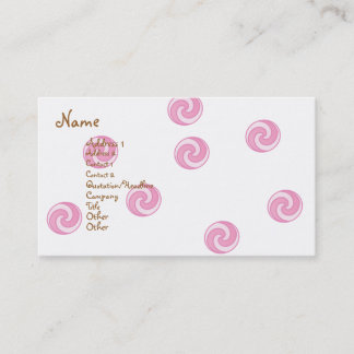 Carte De Visite Gâteau rose